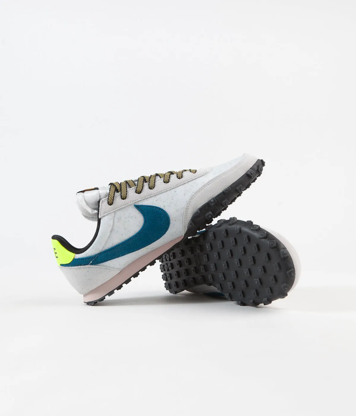 Nike Waffle Racer Shoes - Summit White / Green Abyss - Photon Dust