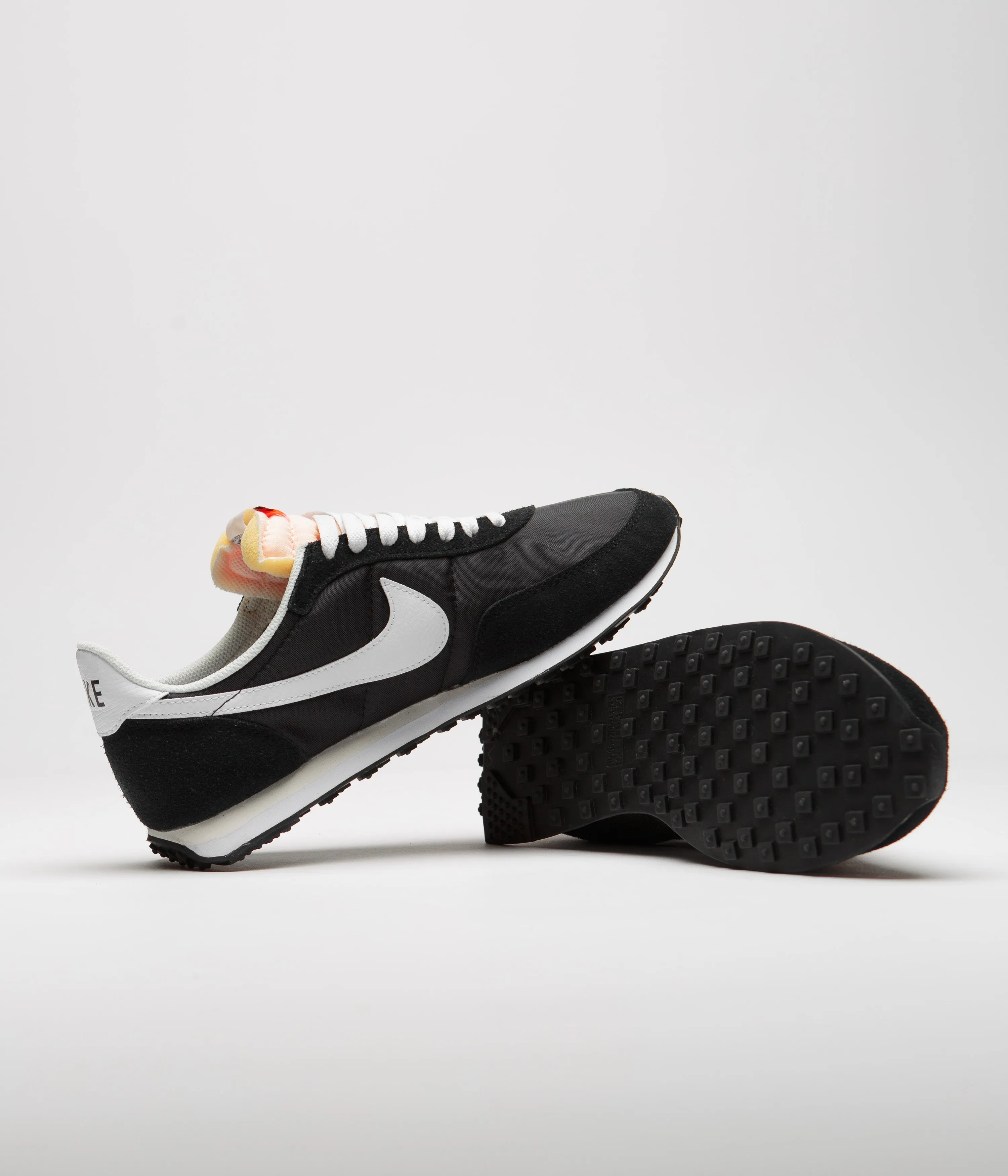 Nike Waffle Trainer 2 Shoes - Black / White - Sail - Total Orange