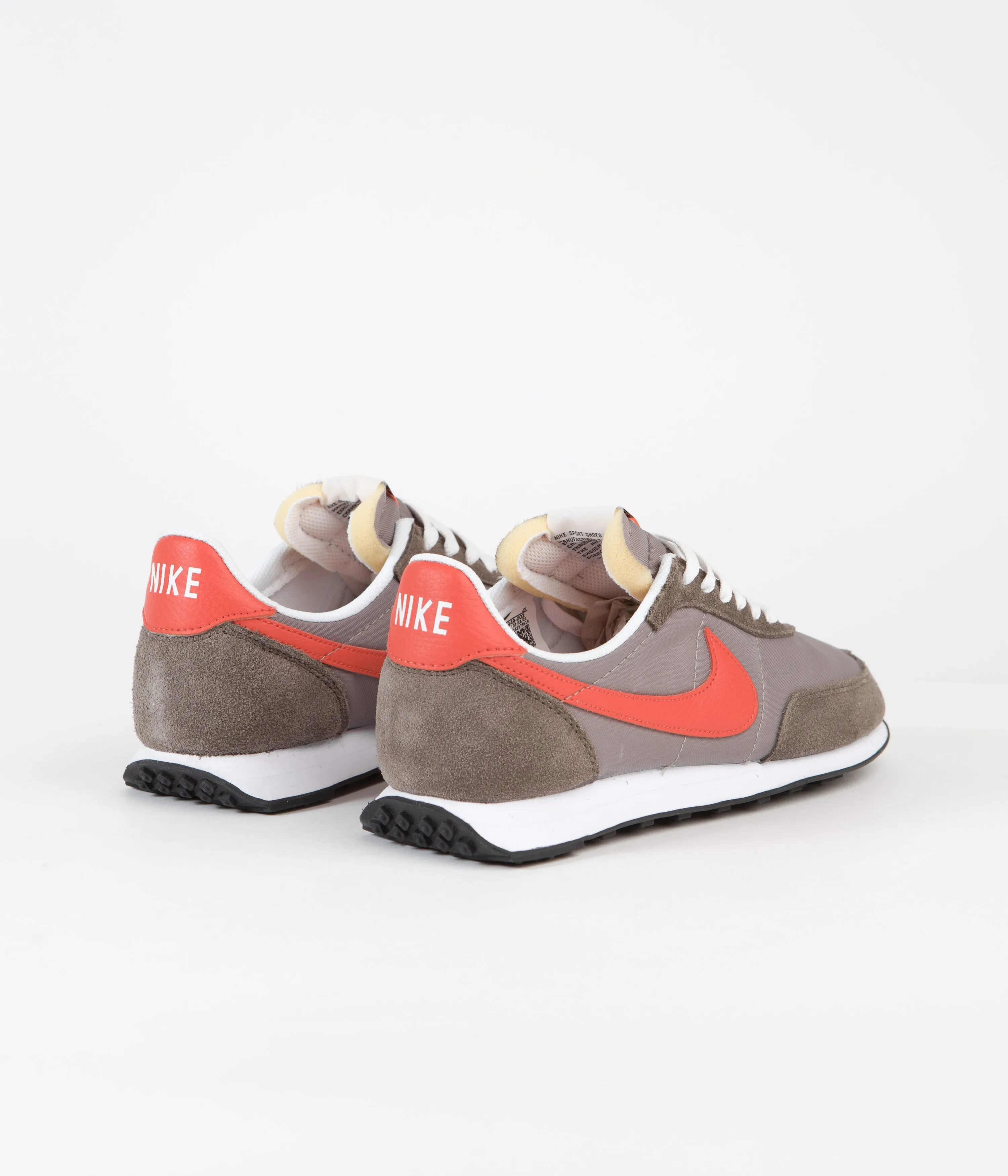 Nike Waffle Trainer 2 Shoes - Moon Fossil / Team Orange - Ironstone - Sail