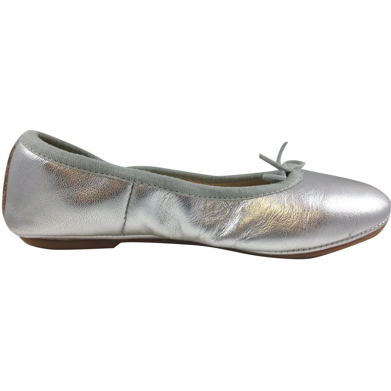 Old Soles Girl's 600 Silver Cruise Ballet Flat