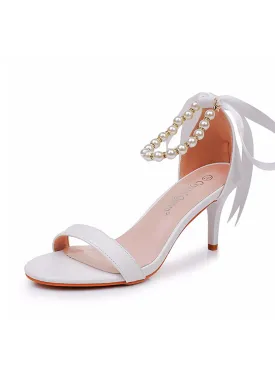 Open Toe Stiletto Ankle-Strap Women's Shoes