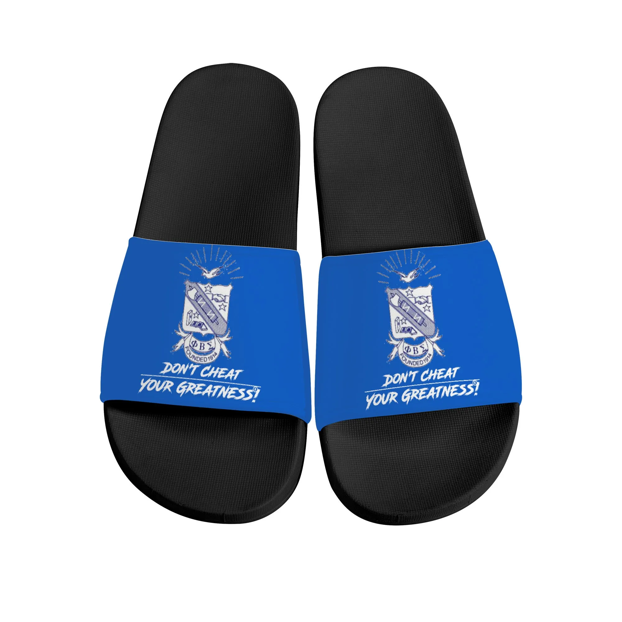 Phi Beta Sigma Inc, Slide Sandals - Black