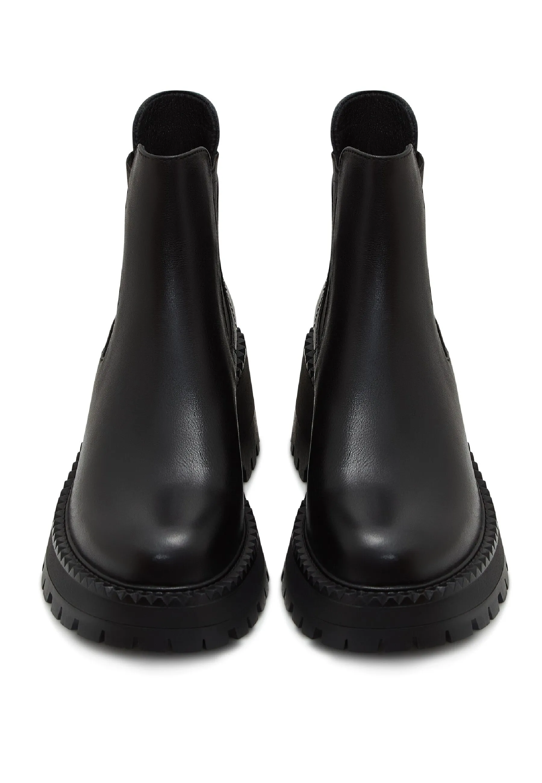 Platform Chunky Chelsea Boots - Black