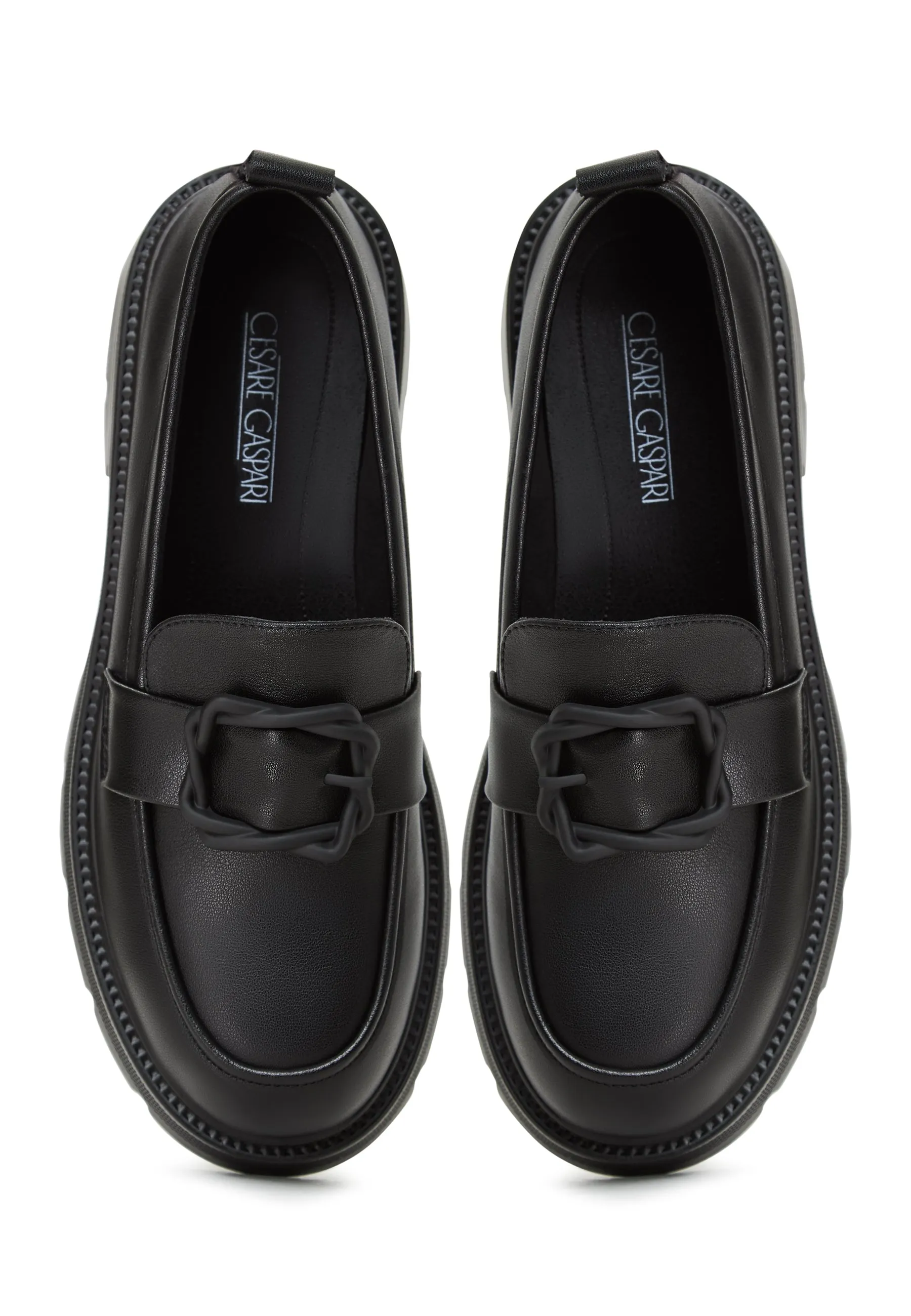 Platform Loafers Sari - Black