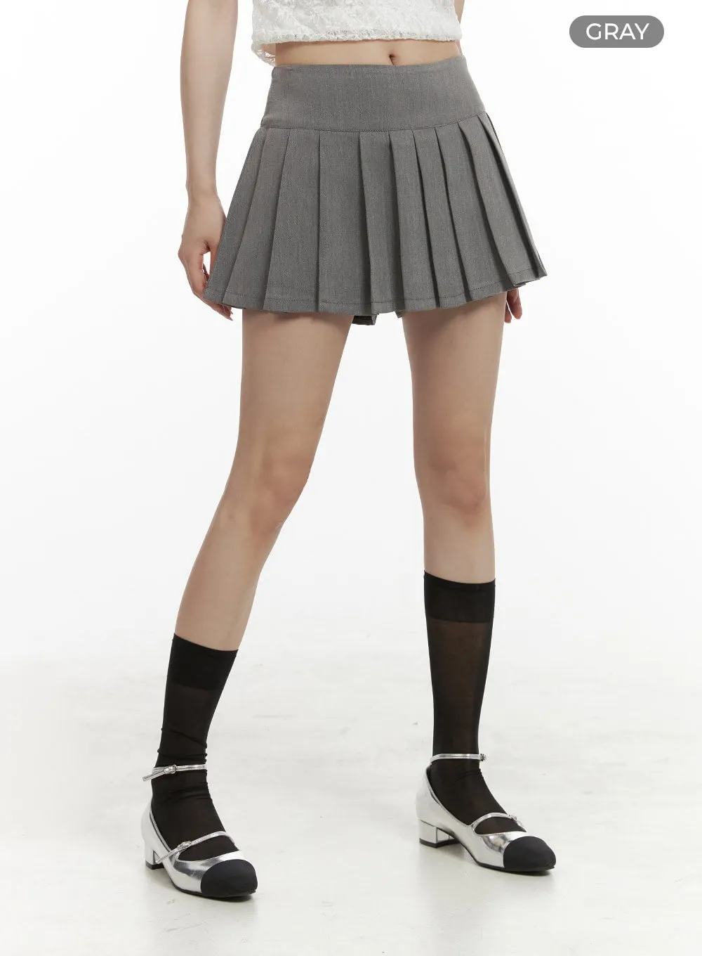 Pleated Mini Skorts OA425