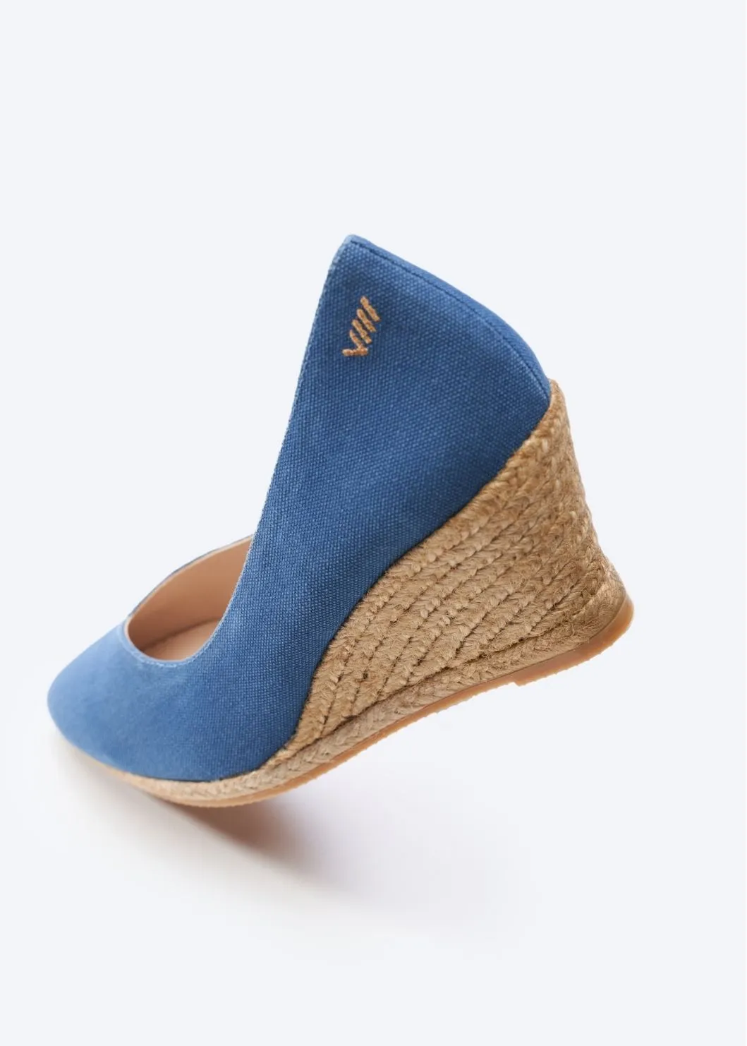 Roses Limited Edition Canvas V Cut Espadrille Wedges