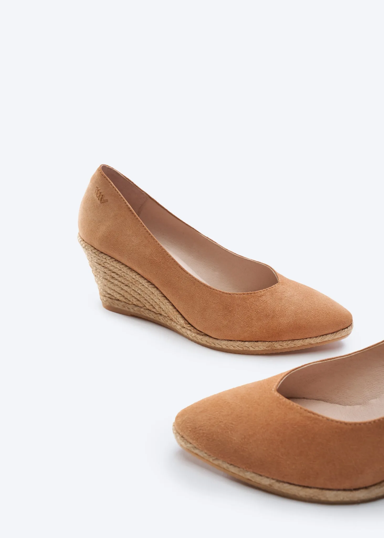 Roses Limited Edition Suede V Cut Espadrille Wedges