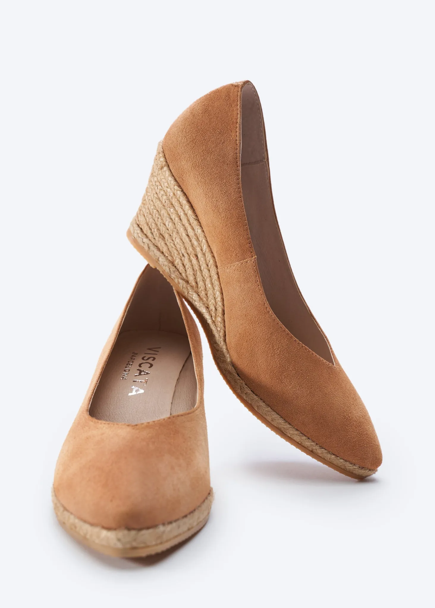 Roses Limited Edition Suede V Cut Espadrille Wedges