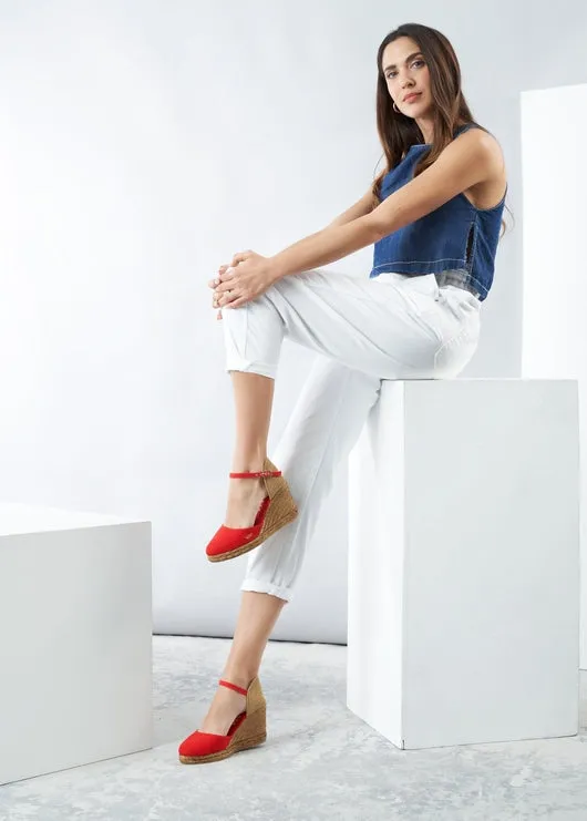 Satuna Limited Edition Canvas Espadrille Wedges