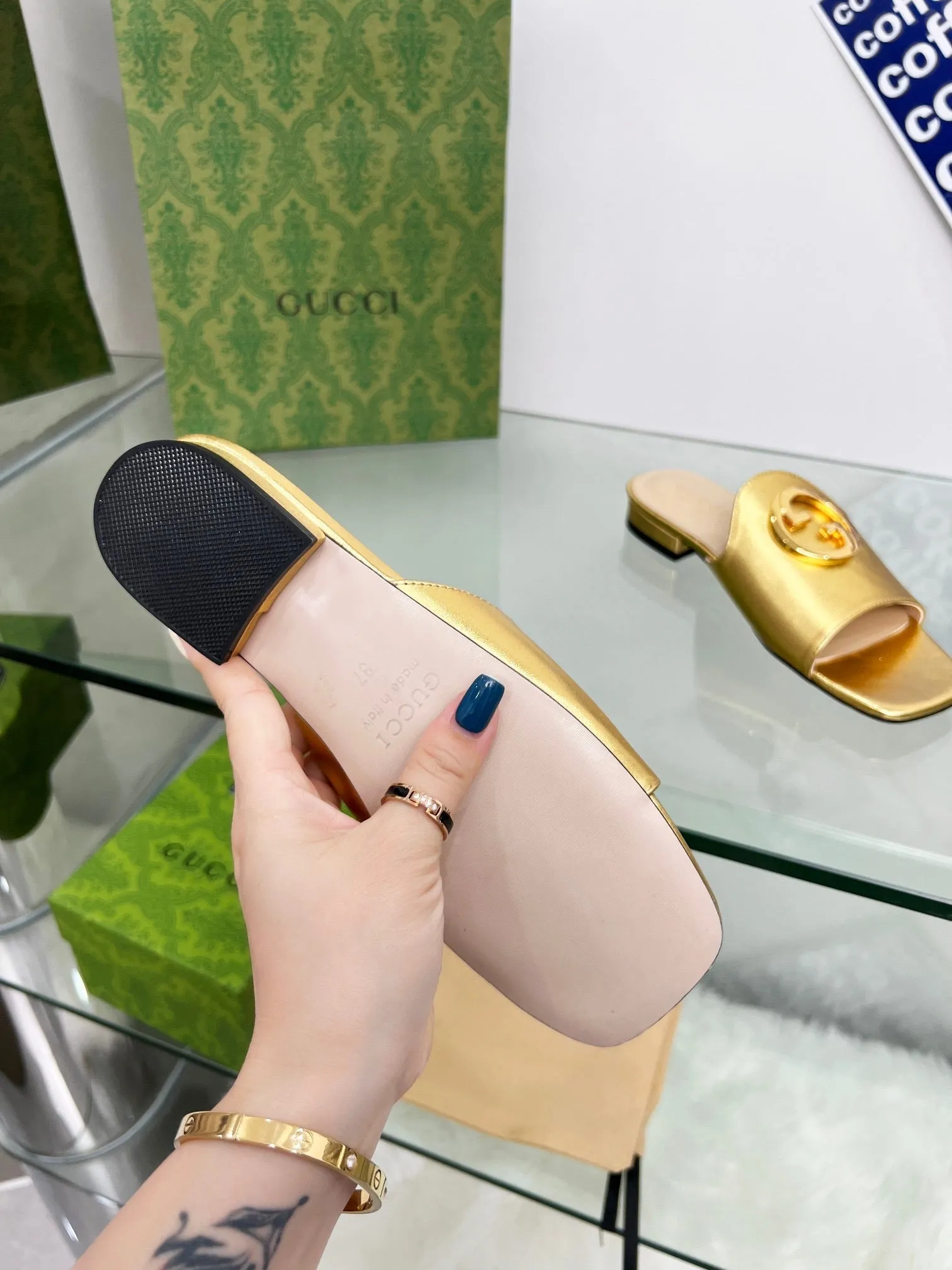 SE1066 Women's Gucci Nojum Blondie Slide /  Size5-12