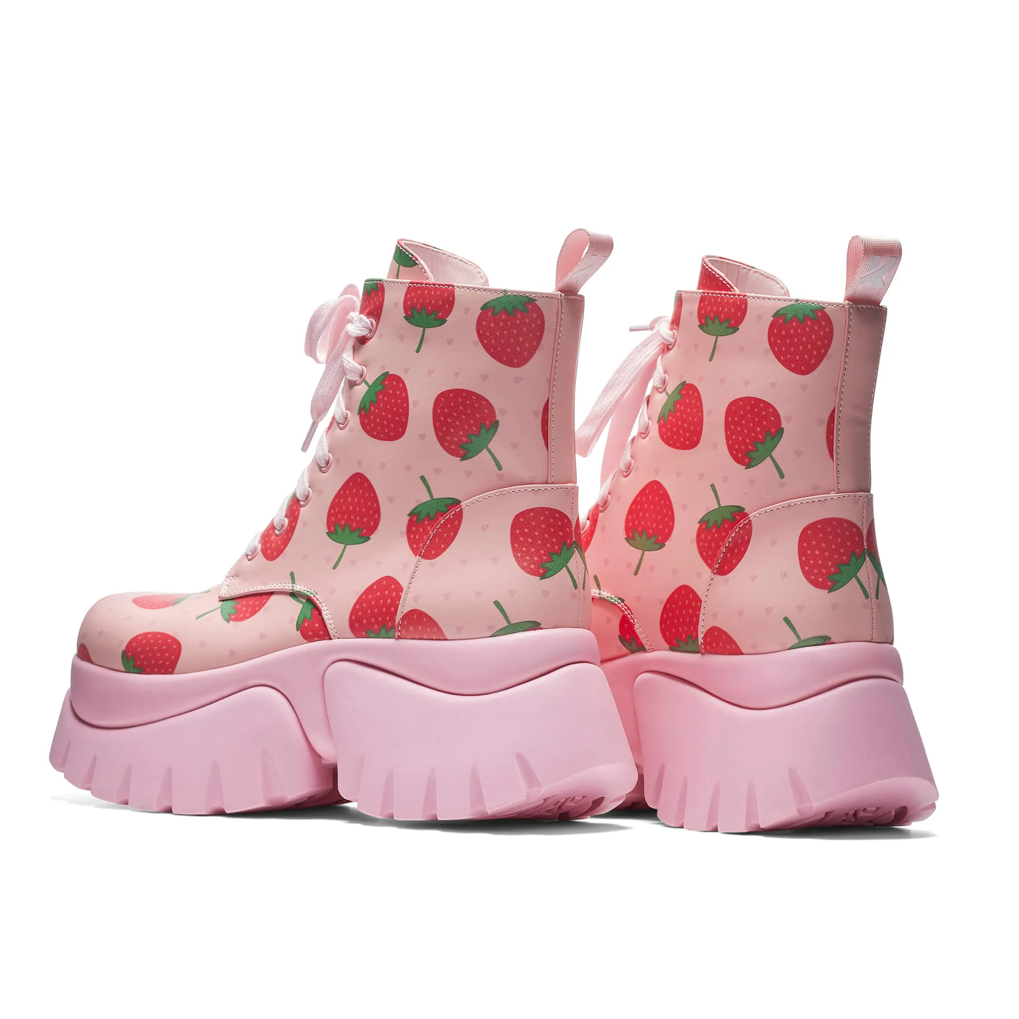 Strawberry Spongecake Pink 'Monster' Boots