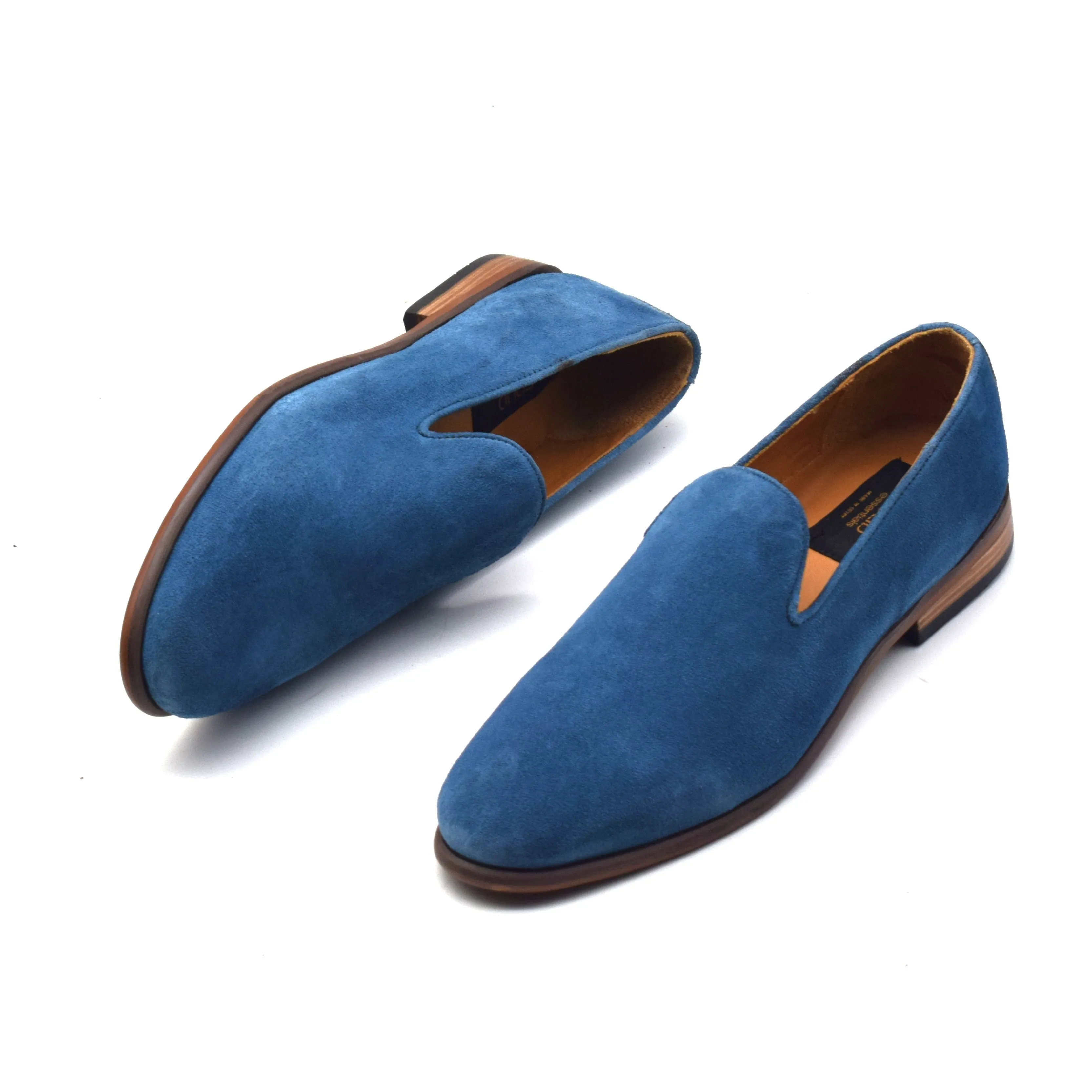 Suede Velvet Loafers In Bright Sole