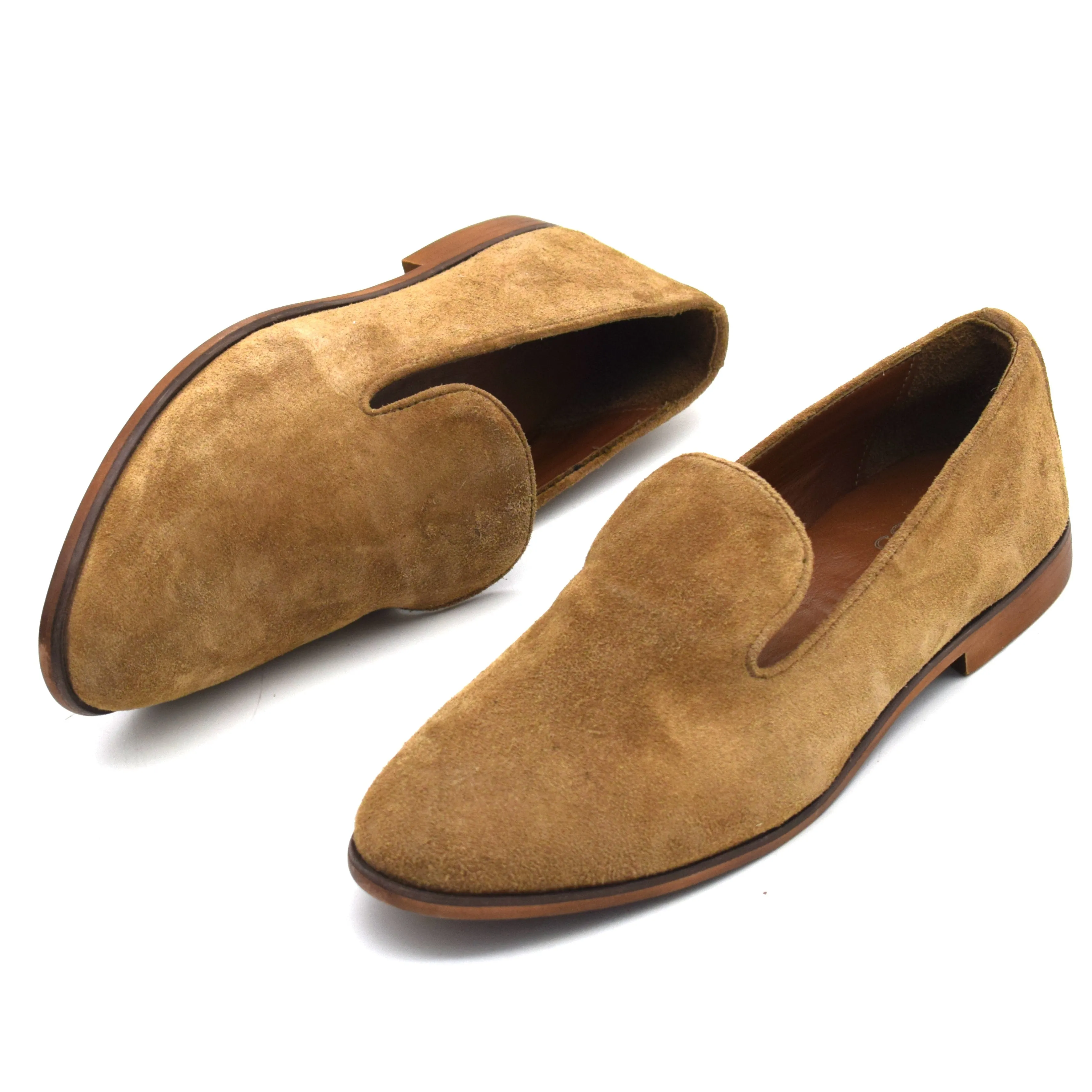 Suede Velvet Loafers In Bright Sole