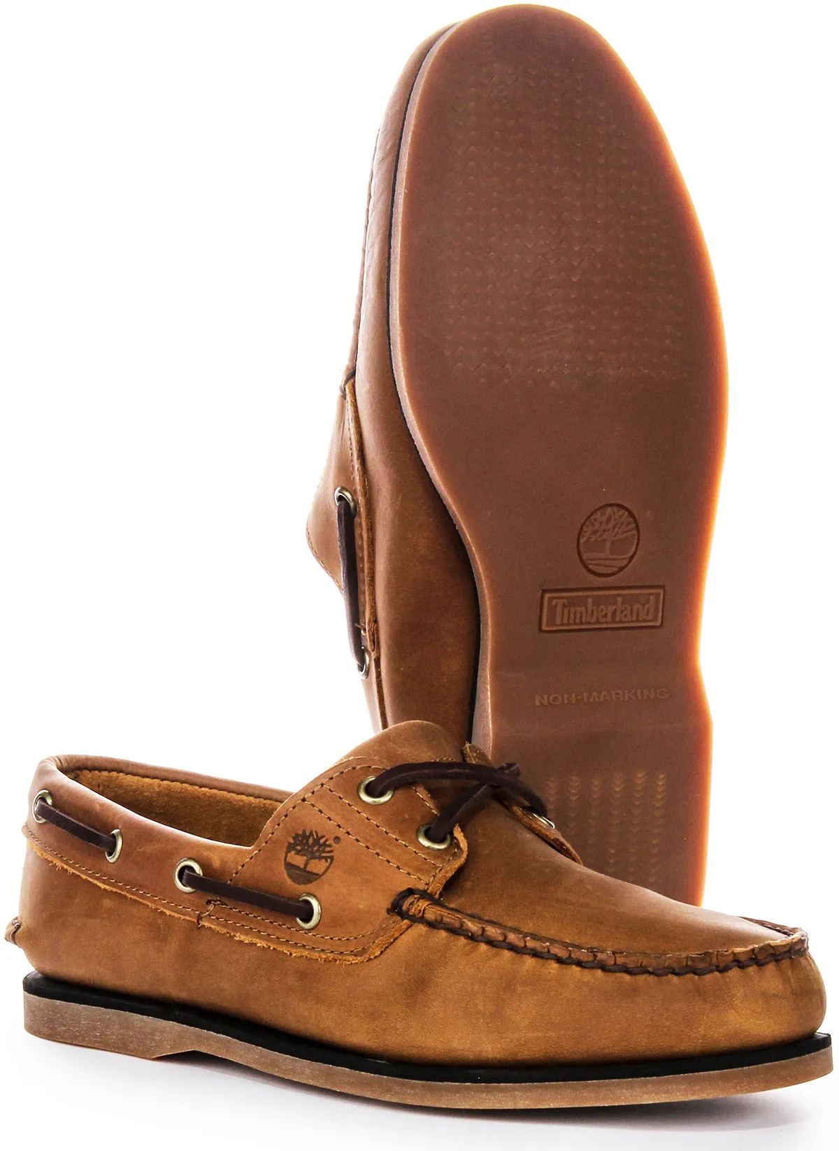 Timberland A2G7U Boat Shoes In Tan Brown For Men