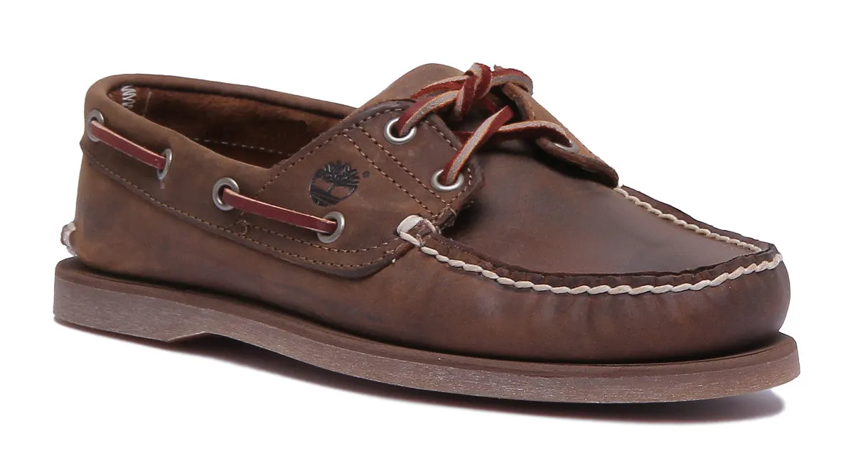 Timberland Classic 2 Eyelet Boat Shoe In Brown For Men