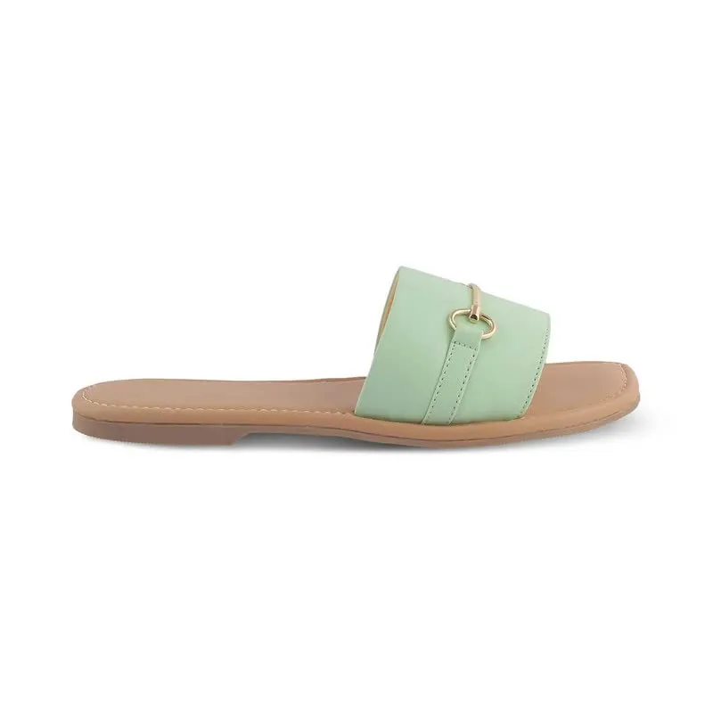 tresmode 231-CAFI GREEN SMART CASUAL FLATS EU/39 UK/6