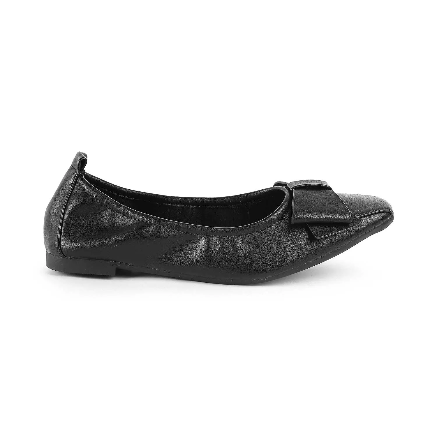 tresmode TREIU Women's Ballerina Shoes Footwear Black, 5 UK / 38 EU - Almond Toe Ladies Ballet Flats - Formal Casual Comfortable Wear