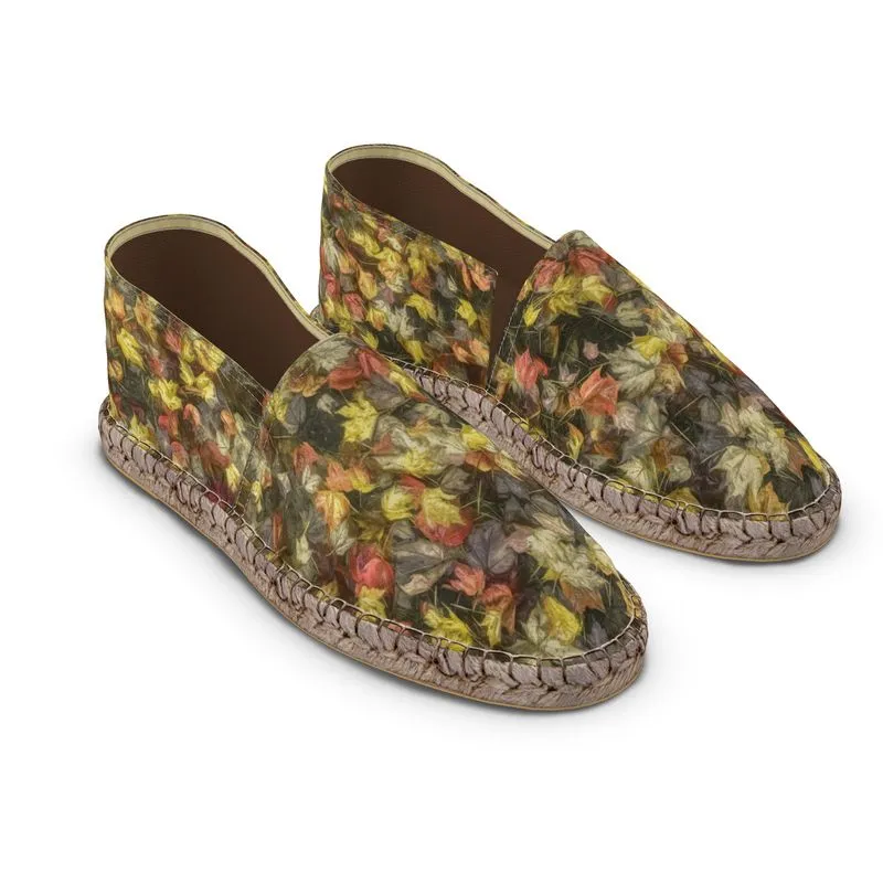 Van Gogh Leaves of Fall Custom Espadrilles