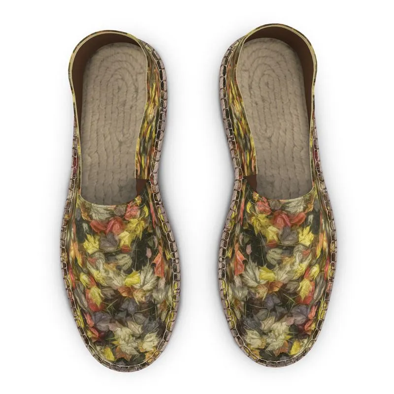 Van Gogh Leaves of Fall Custom Espadrilles