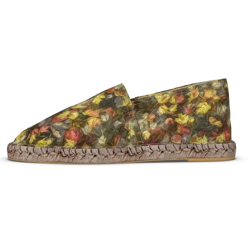 Van Gogh Leaves of Fall Custom Espadrilles