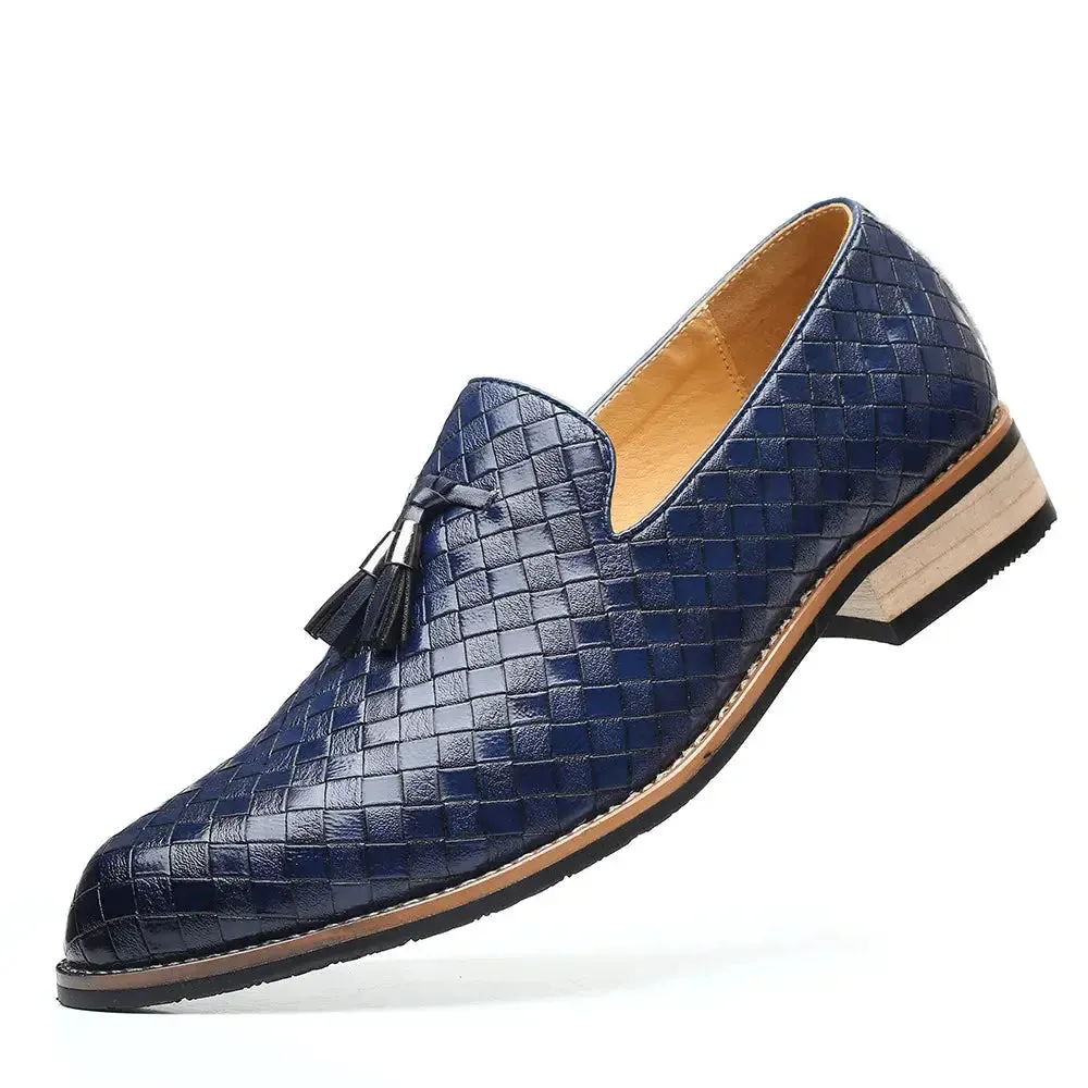 Vinpat -  Vintage patterned vegan leather Loafers for Men