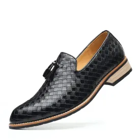 Vinpat -  Vintage patterned vegan leather Loafers for Men