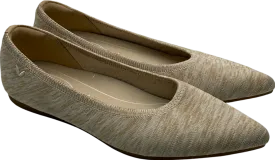 vivaia Beige Pointed Toe Comfortable Ballet Flats UK 4 EU 37 👠