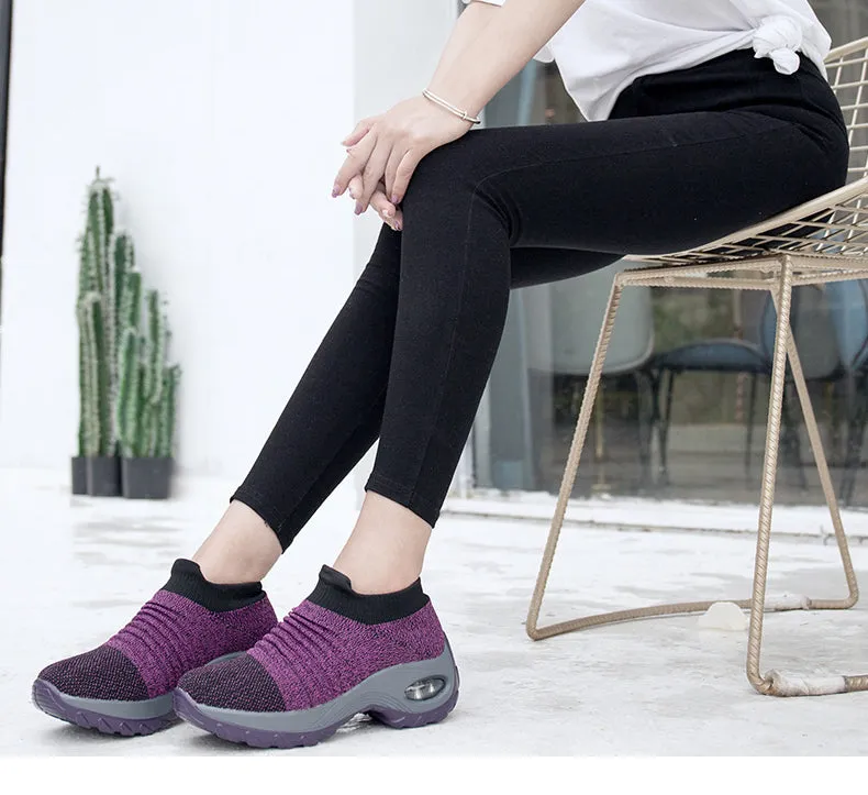 Women Shoes Slip on Platform Sneakers