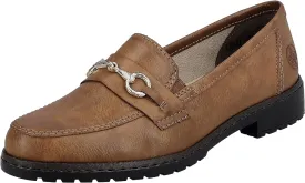 Women's Rieker Tan Loafer "Ulla"