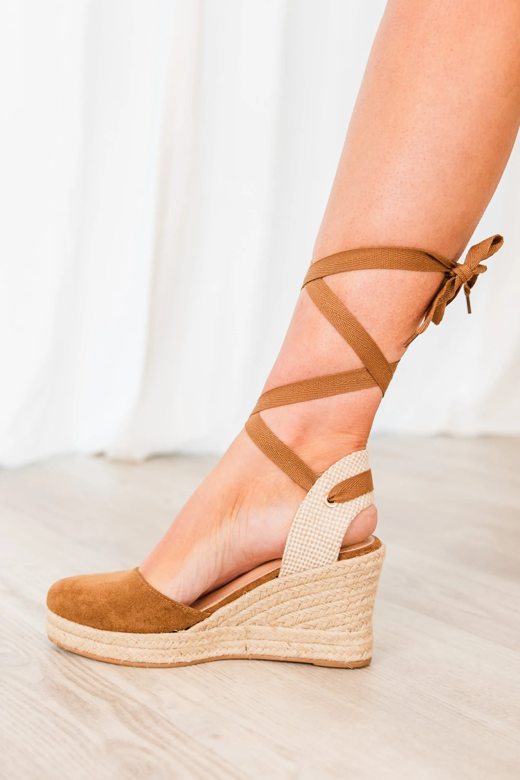 Wrapped Up In You Espadrilles, Camel